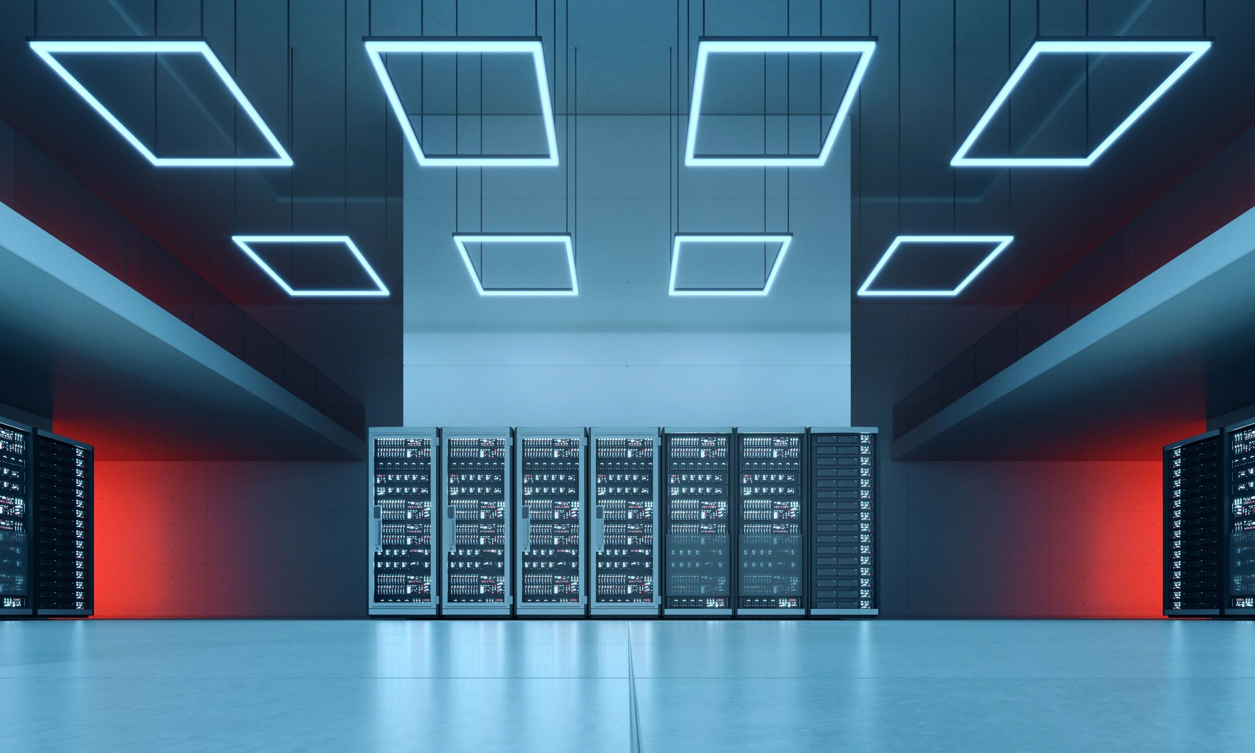 Enterprise server environment representing infrastructure hardening